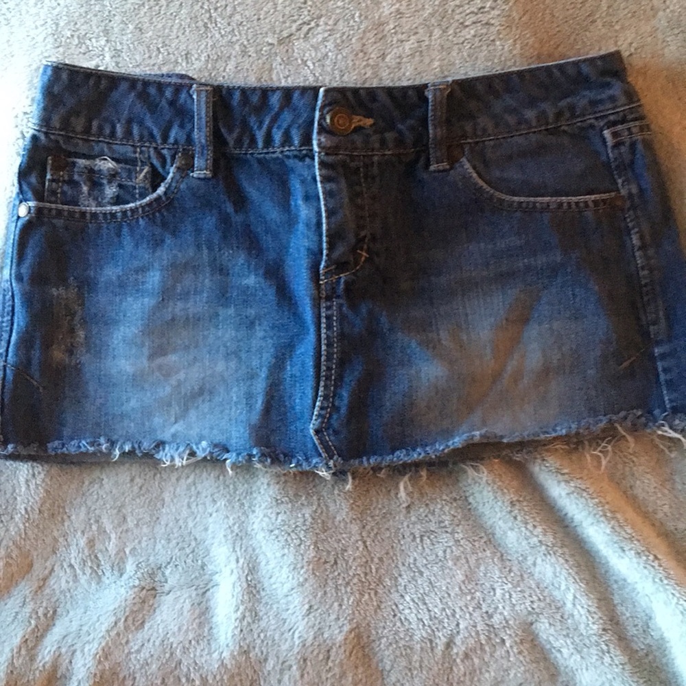 Y2K Medium blue denim mini skirt